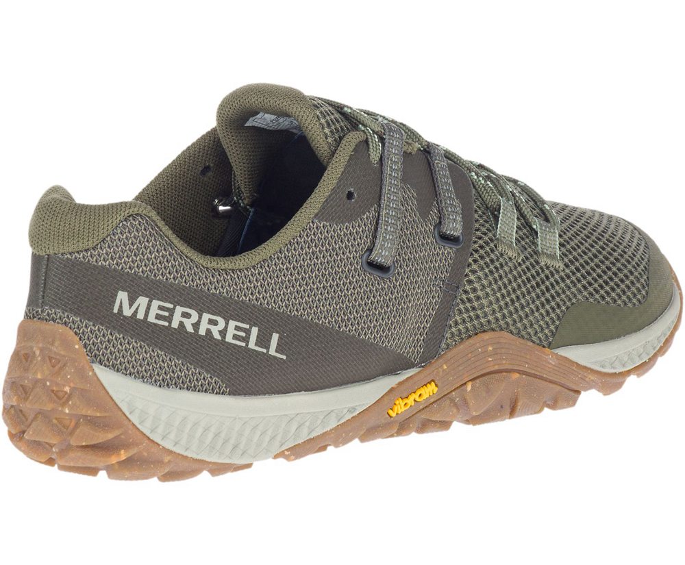 Buty Sportowe Merrell Damskie Oliwkowe - Trail Glove 6 - 839256-OAE